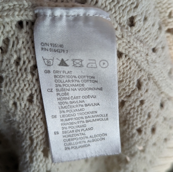 L.O.G.G Cream Knit Bohemian Cotton Shirt - Picture 4 of 5